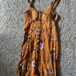 American Eagle mustard yellow dress